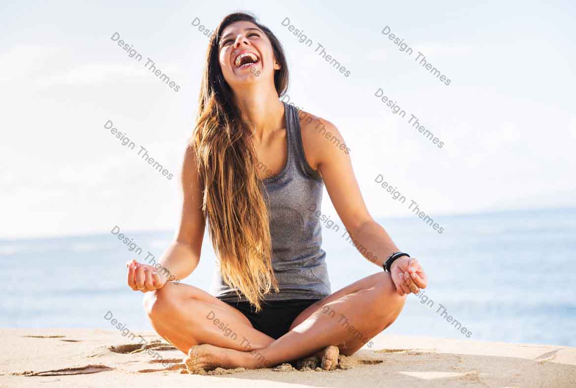 Practising yoga on the sea shore is a good method